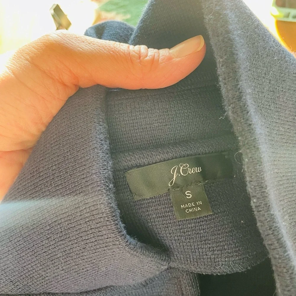 J. Crew Navy Blue Sweater Blazer Jacket